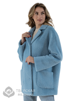 Пальто "Милана" цвет голубой