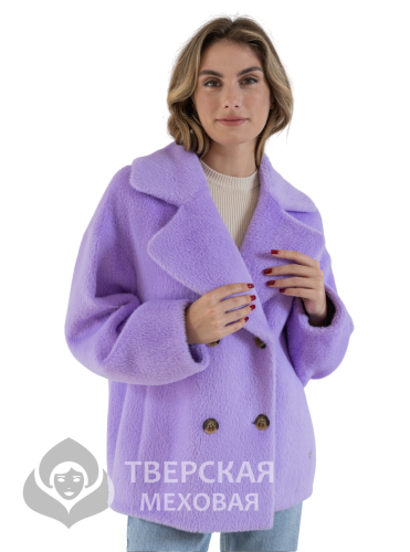 Пальто "Лина" цвет сиреневый