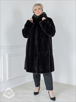 Норковая шуба «Графиня» воротник 100